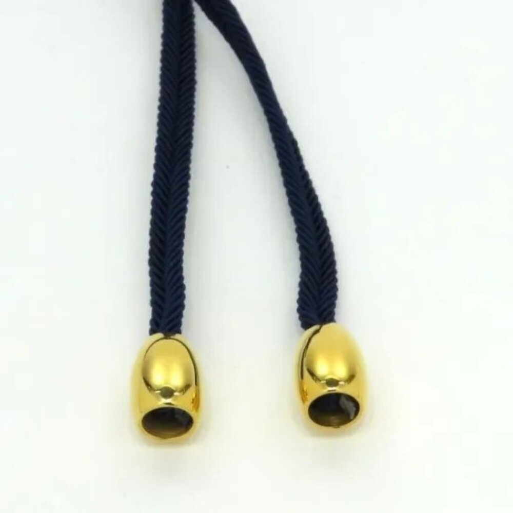 Baccarat Crystal Glass Cobalt Blue Heart Pendant Necklace - Picture 5 of 5